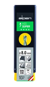 מקדח סופר 3 מ"מ ALPEN HSS