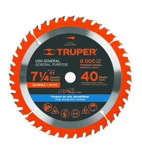 דיסק 7.1/4 לעץ (60 שן )TRUPER