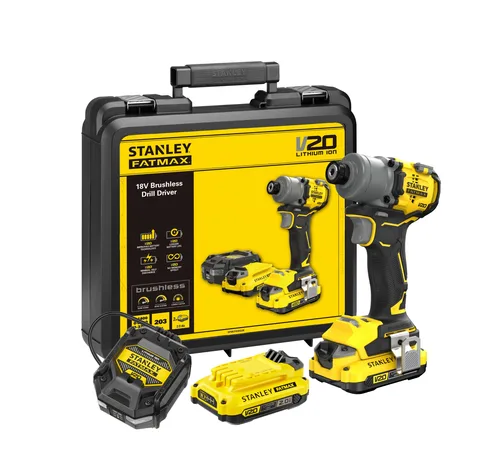 מברגה אימפקט עוצמתית 20V זוג סוללות + מטען פראשלס